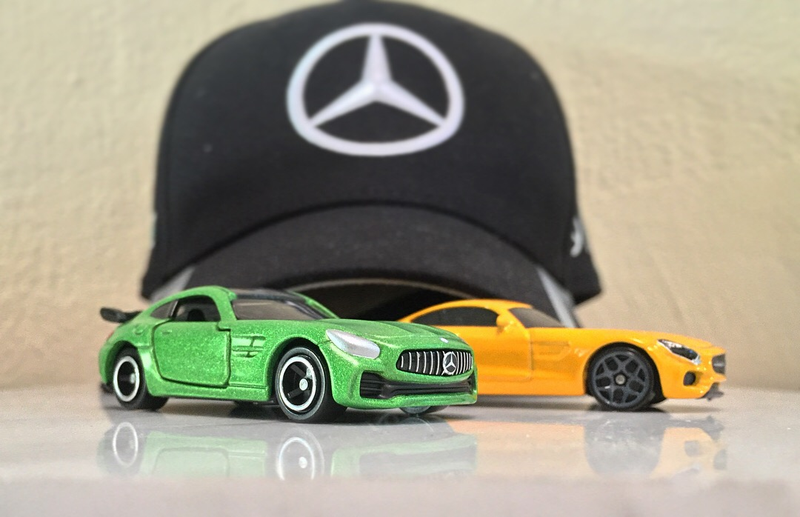 The two AMG GTs with my Mercedes AMG Petronas F1 team cap. It would only be appropriate, no?